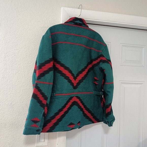 Ralph Lauren Country  southwest Aztec women's jacket wool blend sz L USA RARE - Picture 6 of 15